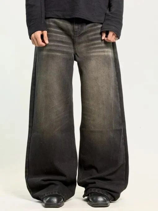 Extra Baggy Fit Men light Grey Jeans