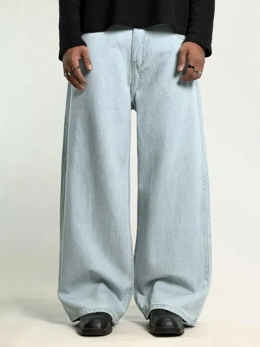 Extra Baggy Fit Men Light Blue Jeans